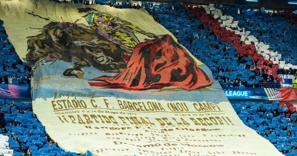 Rangers Fans against Leipzig